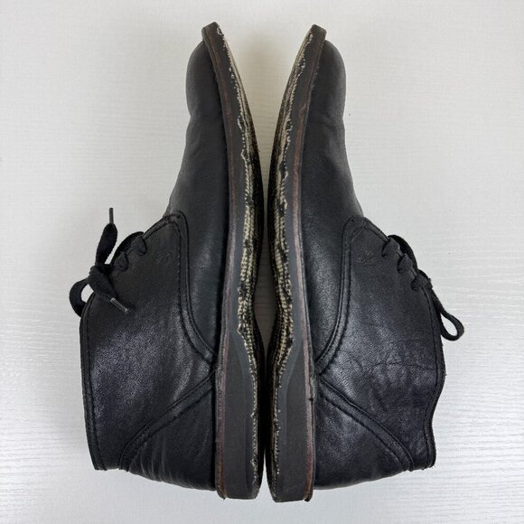 EUC John Varvatos Black Leather Lace Up Chukka Boots main image 7